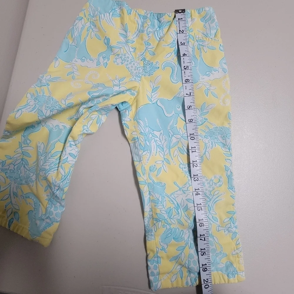 Lilly Pulitzer Vintage Animal Safari Girls Capri Pants Size 6X.